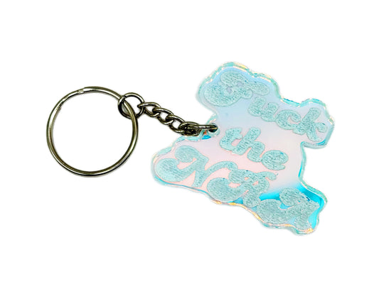 Fuck the NRA Iridescent Keyring