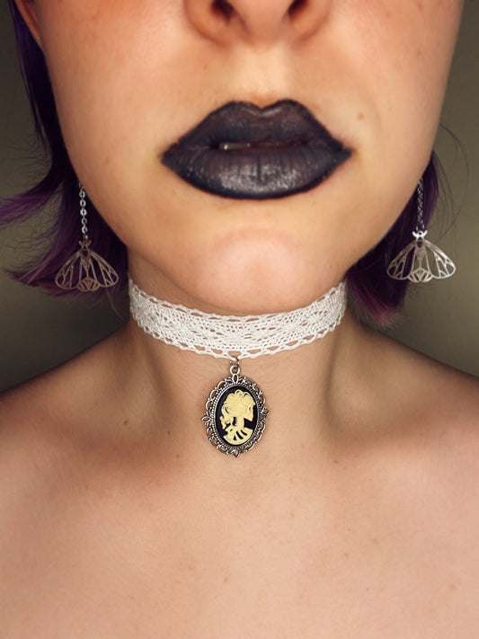 Skeleton Cameo Choker