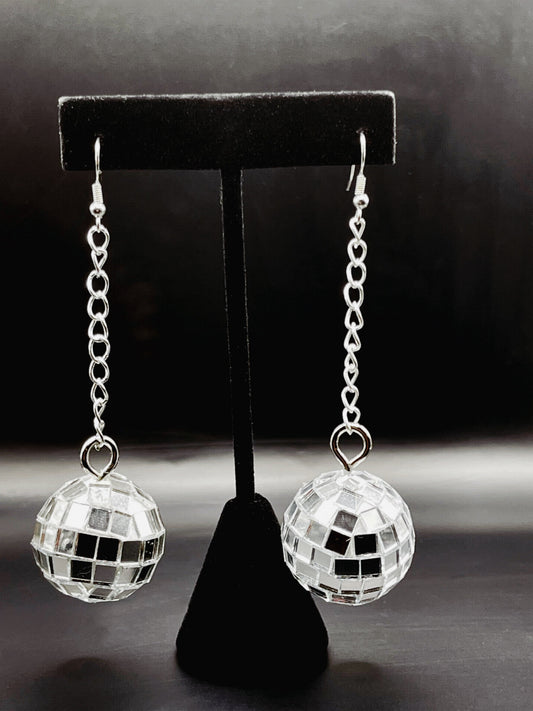 Disco Ball Drop Earrings