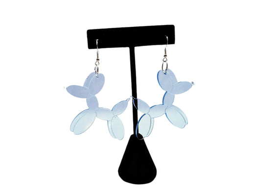 Balloon Dog Acrylic Earrings