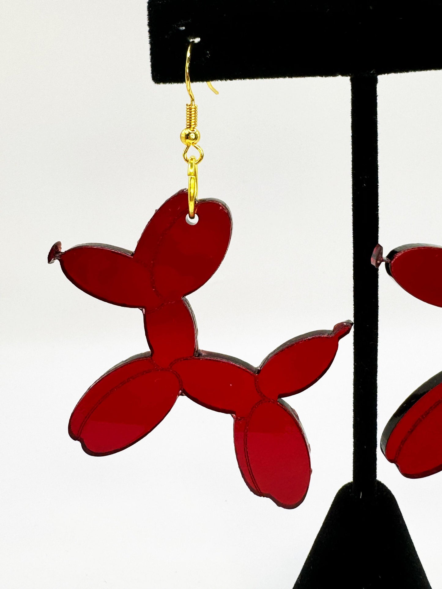 Balloon Dog Acrylic Earrings